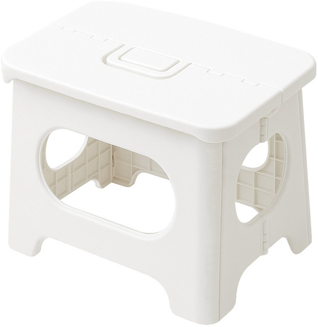 코멧 플라스틱 휴대용 간이 접이식 의자, 아이보리, 1개