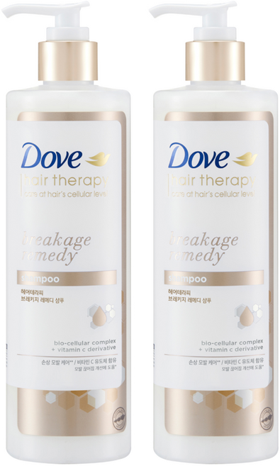 도브 브레키지 레메디 샴푸, 380ml, 2개
