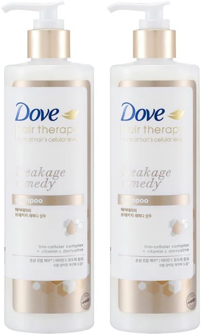 도브 브레키지 레메디 샴푸, 380ml, 2개 - 쿠팡
