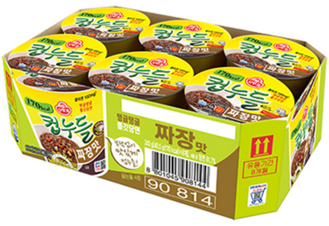 오뚜기 컵누들 짜장맛 40.5g, 6개