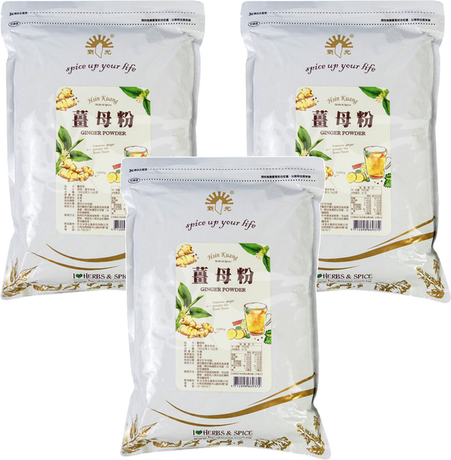 新光洋菜 薑母粉, 1kg, 3包