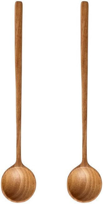 Nachure Cutlery 天然木長柄果醬匙 攪拌匙 17 x 2.8cm, 2支