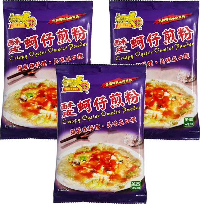 金錢豹 酥皮蚵仔煎粉, 3包, 250g