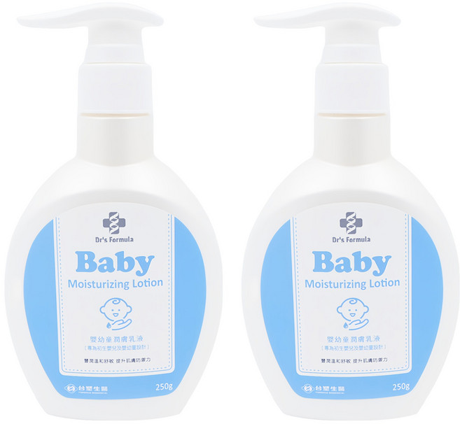 台塑生醫 Dr's Formula 嬰幼童潤膚乳液, 250g, 2瓶