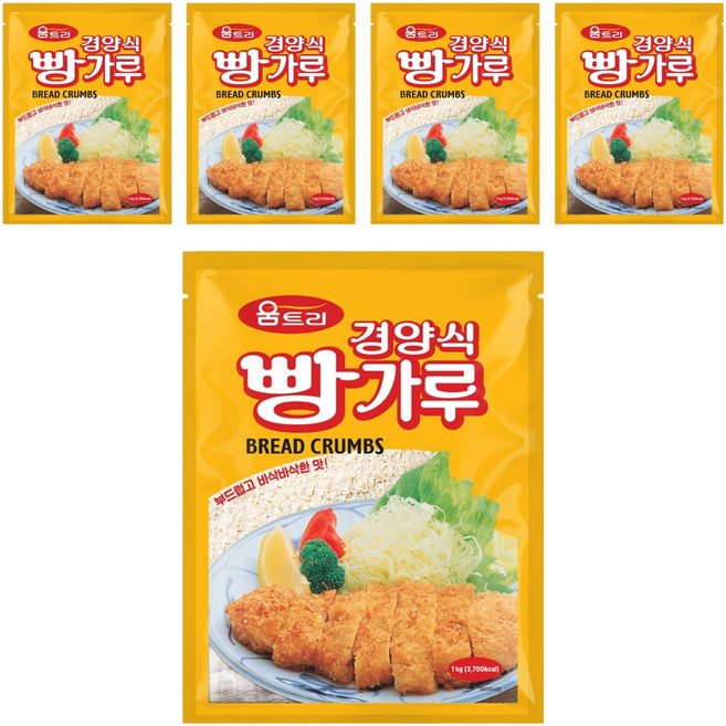 움트리 경양식 빵가루, 1kg, 5개