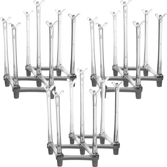 日式伸縮瀝水摺疊收納杯架, 3個