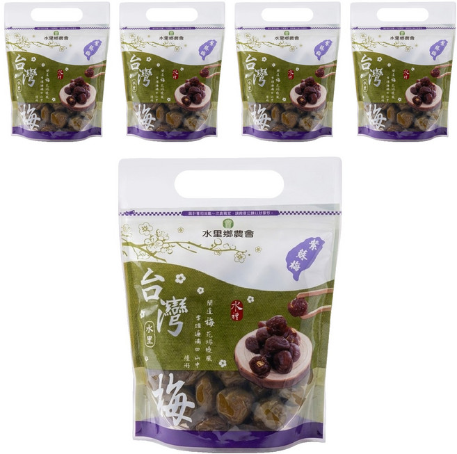水里鄉農會 台灣梅 紫蘇, 500g, 5包