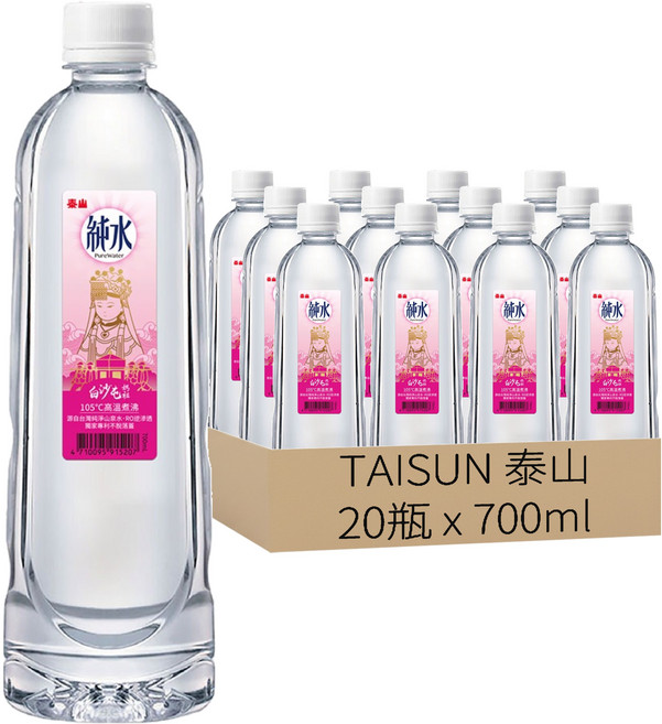 TAISUN 泰山 純水, 700ml, 20瓶