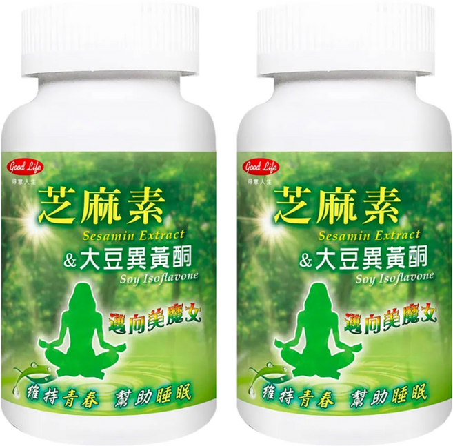 good Life 得意人生 芝麻素+大豆異黃酮 婦麗蒙錠, 120顆, 2罐