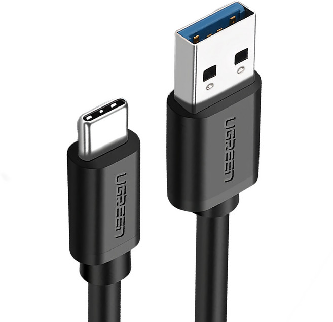 UGREEN 綠聯 USB3.0-Type-C快充傳輸線, 1.5m, 黑色, 1條