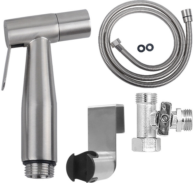 미리내 SUS 304 스테인레스 스프레이건, 1세트, 크롬