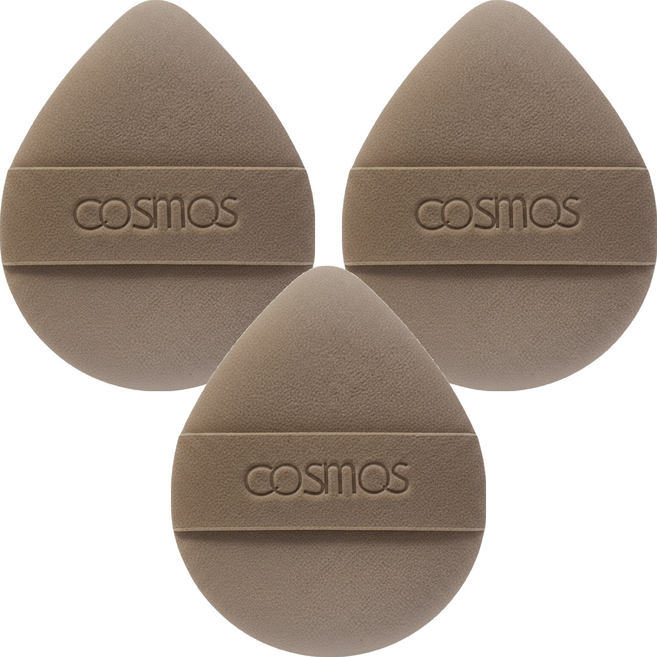 COSMOS 舒芙蕾氣墊粉撲 BR-02, 蛋形, 3個