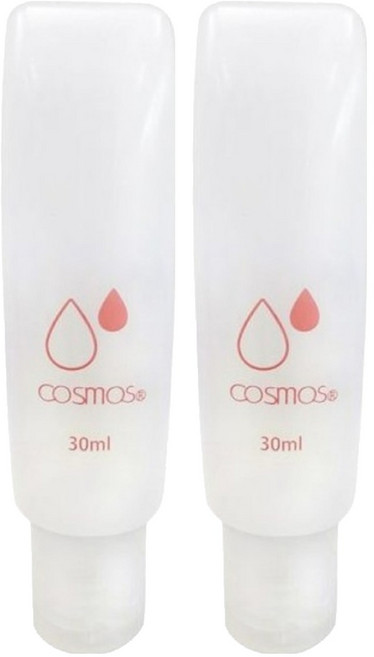 台灣 COSMOS B1 軟管分裝瓶 30ml, 透明色, 2條