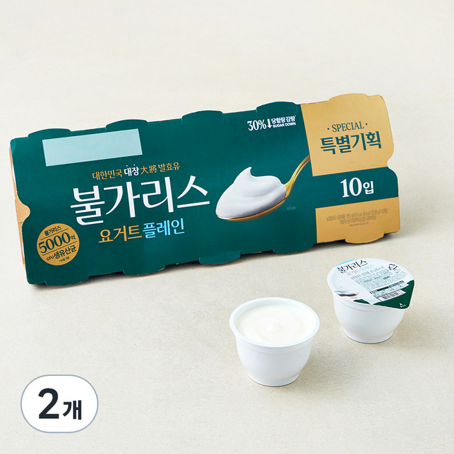 불가리스 플레인 요거트, 85g, 20개
