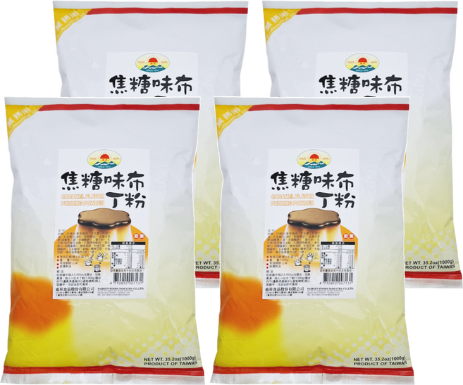 FAIRSEN 惠昇食品 焦糖布丁粉, 1kg, 4包
