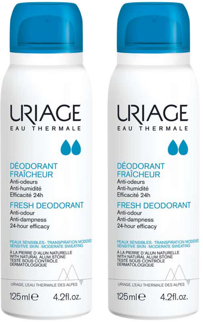 유리아쥬 데오도란트 프레쉐, 125ml, 2개