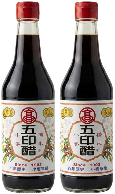 高記 調理五印醋, 520ml, 2瓶