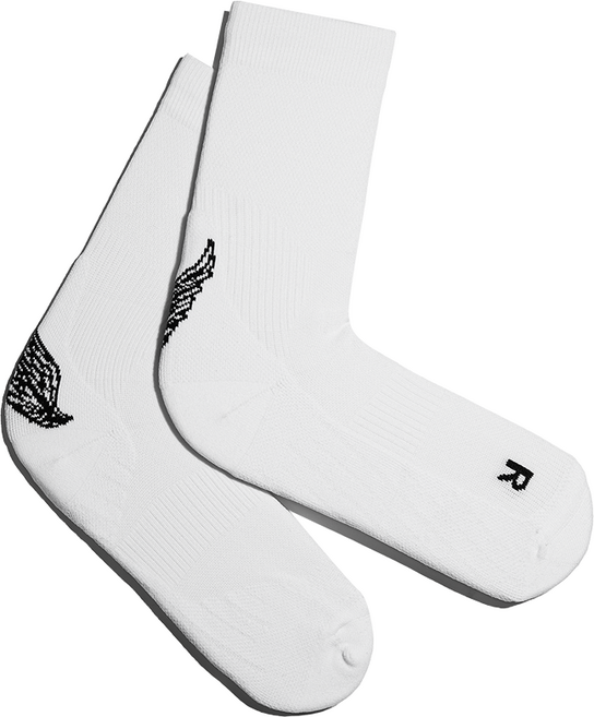 리투 블랙 윙 러닝 크루 삭스, 화이트, 1세트