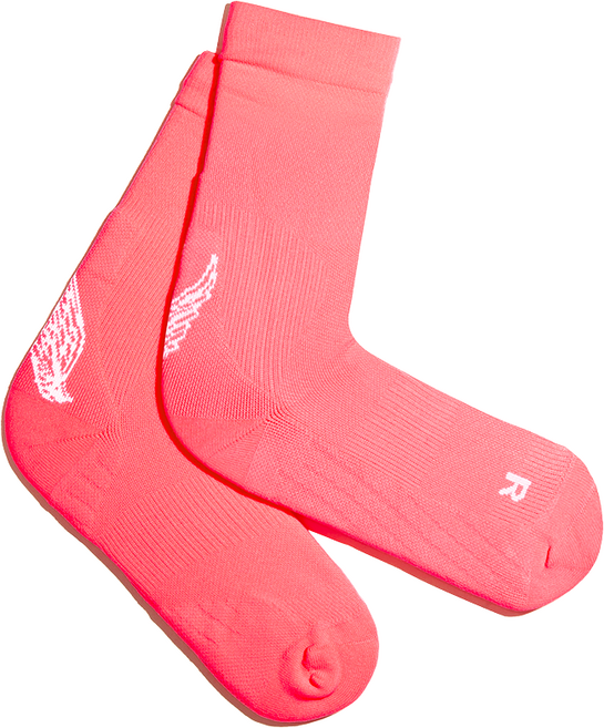 리투 블랙 윙 러닝 크루 삭스, 핑크, 1세트