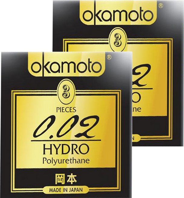 okamoto 岡本 保險套002, 3片, 2盒