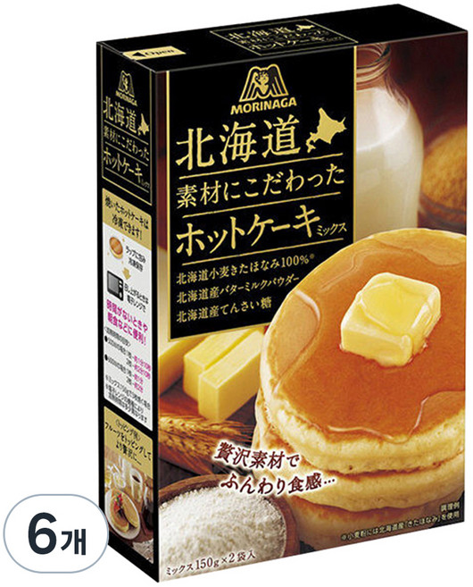 MORINAGA 森永 北海道鬆餅預拌粉 2入, 300g, 6組
