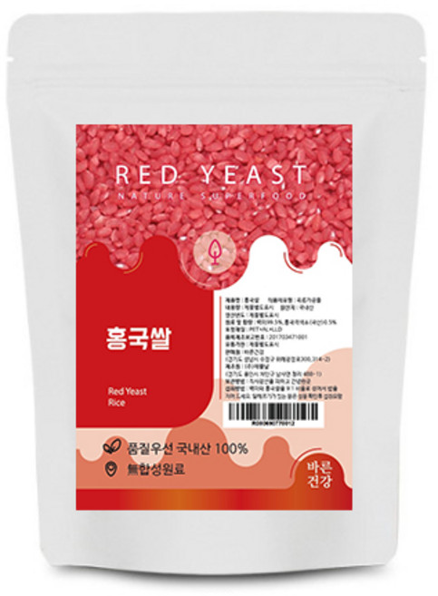 바른건강 홍국쌀, 600g, 1개