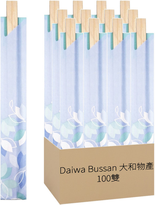 Daiwa Bussan 大和物產 一次性四季竹筷 附套, 100雙, 200支