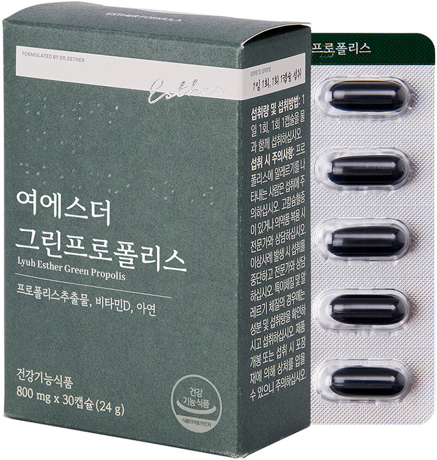 ESTHER FORMULA 呂醫師 綠蜂膠 24g, 1個, -, 30錠