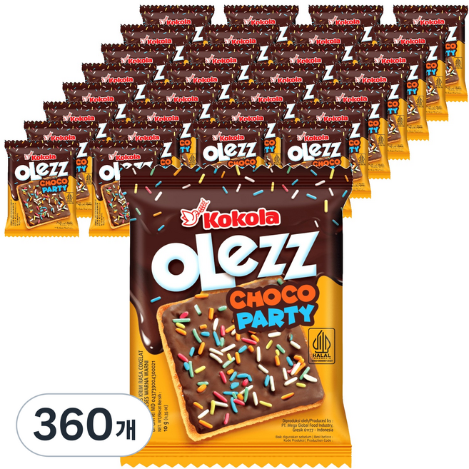 Kokola Ollez 巧克力派對脆餅, 360個, 10g