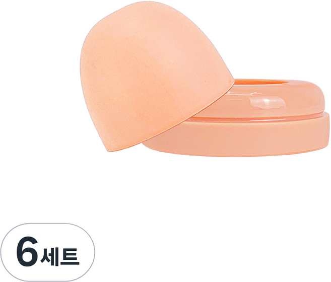 유비맘 시그니처 빨대컵 뚜껑세트, 6세트, 뚜껑+스크류(링), 딸기