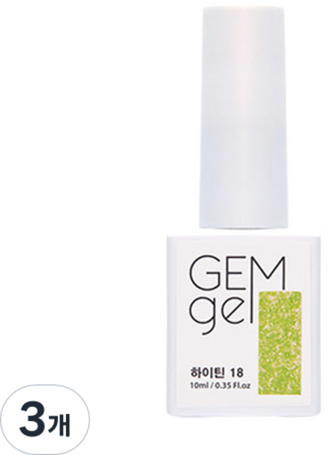 아이빛 젬젤 하이틴 형광 글리터 젤네일, 18, 10ml, 3개