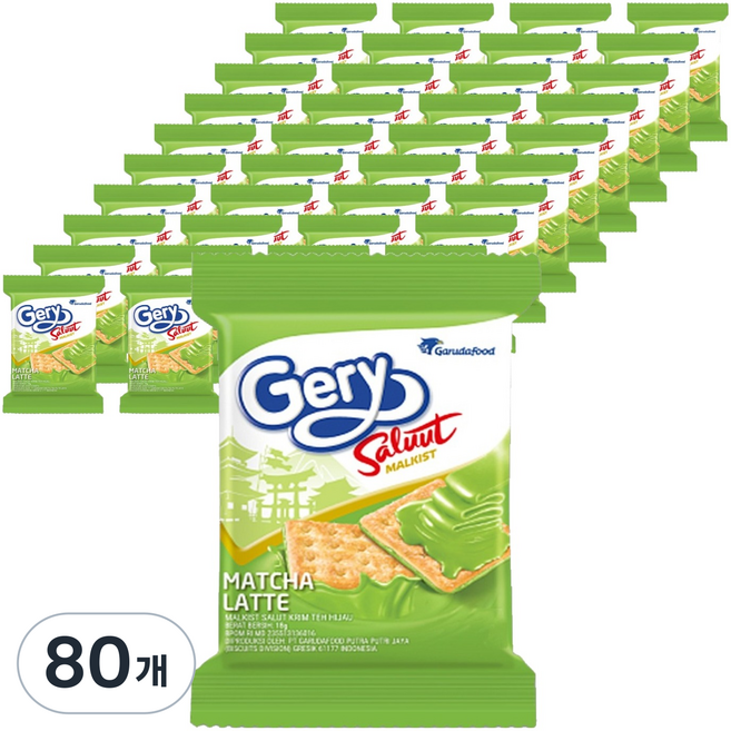 게리 오리지널 크래커 녹차라떼, 18g, 80개