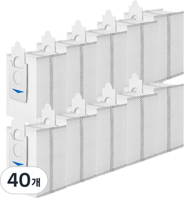 멋진공간 에코백스 T30S pro 프로 X2 X5 옴니 호환 소모품 더스트백, 40개