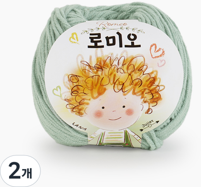 쎄비 로미오 뜨개실, 77. 인디 민트, 2개