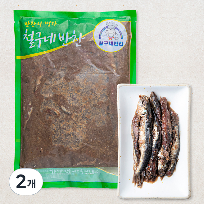 철구네반찬 국산 멸치젓, 1kg, 2개