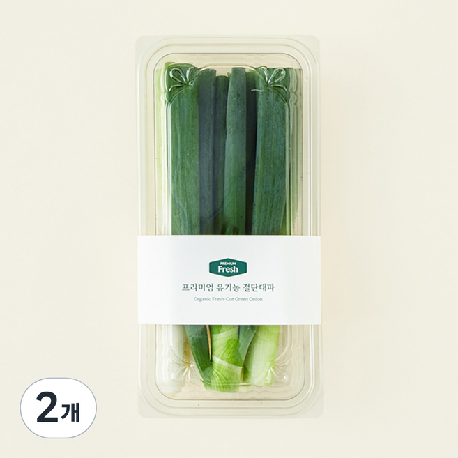 프리미엄 유기농 절단대파, 300g, 2개