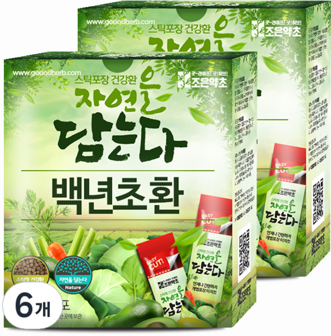 굿허브 프리미엄 백년초환 스틱, 90g, 6개