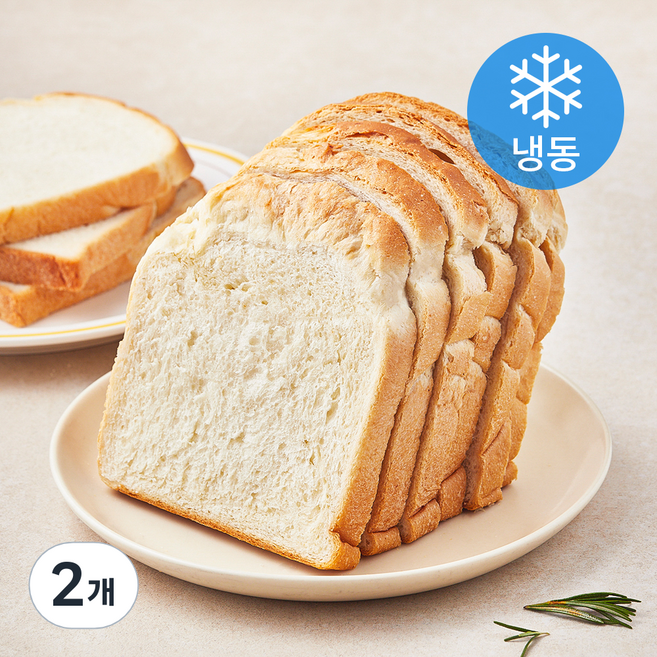 프레시오늘 우리밀51% 탕종발효72시간 리얼버터 수제 저당 돼지감자식빵 (냉동), 270g, 2개