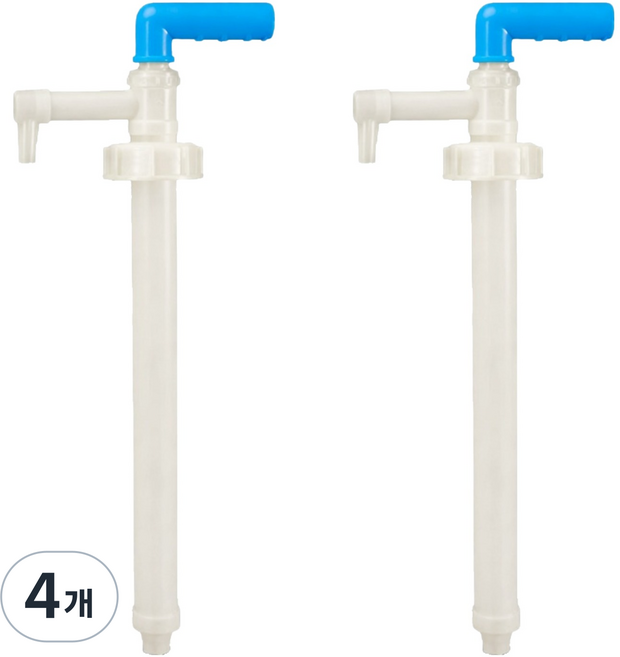 리빙메이커 간편하게 20L 대용량 직수관형 소분 말통펌프 자바라, 4개