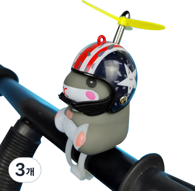 可愛倉鼠摩托車裝飾公仔, 美式(QG_01_03), 3個