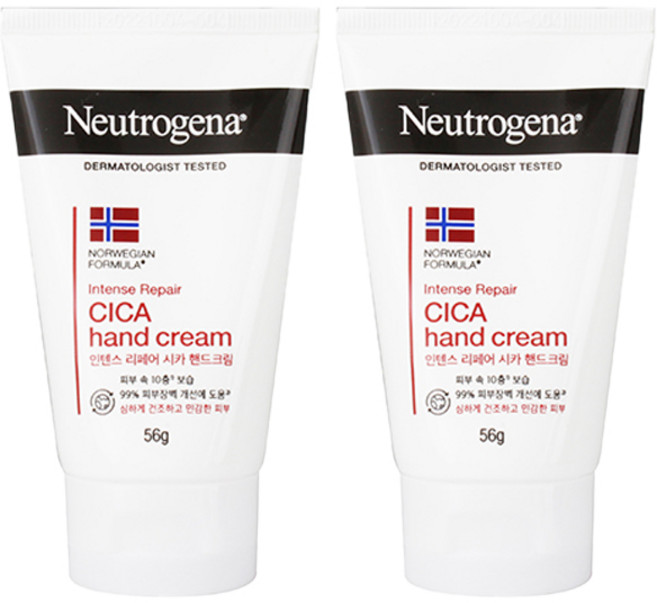 뉴트로지나 인텐스 리페어 시카 핸드크림, 56g, 2개