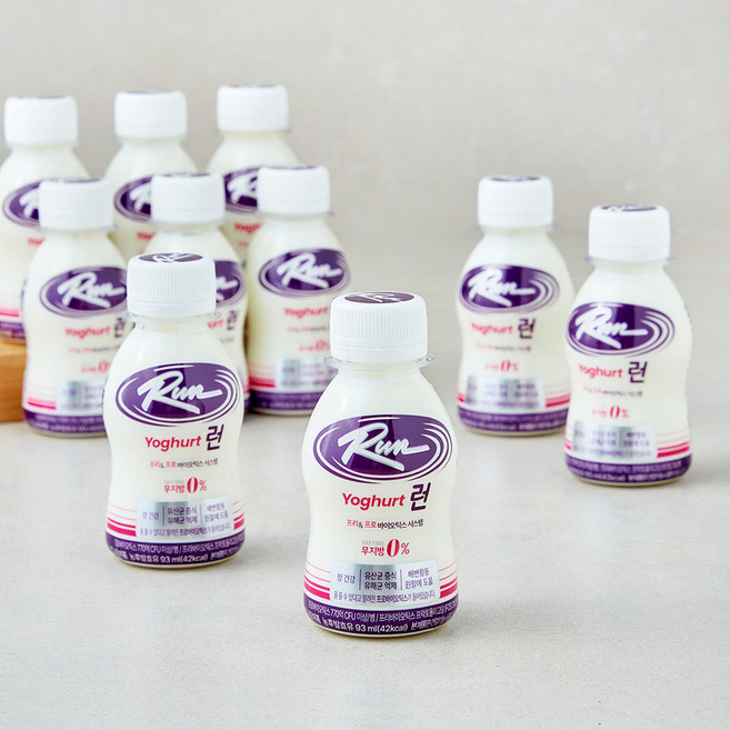 신앙촌 미니 런 요구르트, 93ml, 10개입, 1개