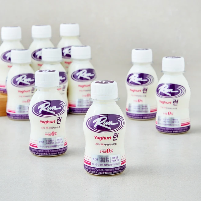 신앙촌 미니 런 요구르트, 93ml, 10개입, 1개 - 쿠팡