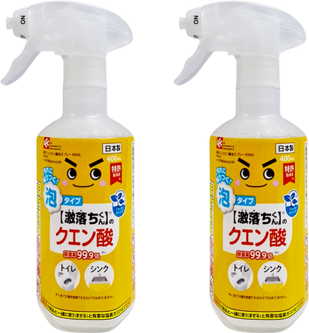 LEC 激落君 檸檬酸泡沫清潔劑, 400ml, 2瓶