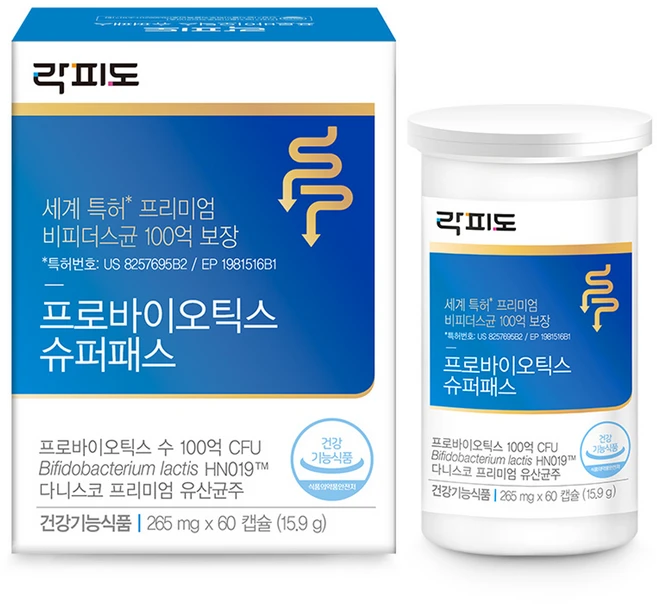 락피도 정품 프로바이오틱스 슈퍼패스, 60정, 1개 - 쿠팡