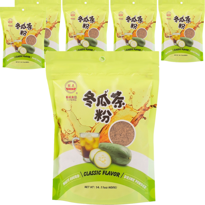義峰食品 原味冬瓜茶粉, 400g, 1包, 6包