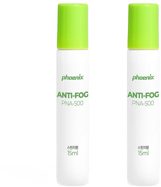 피닉스 김서림방지 안티포그액 스펀지형, 15ml, 2개