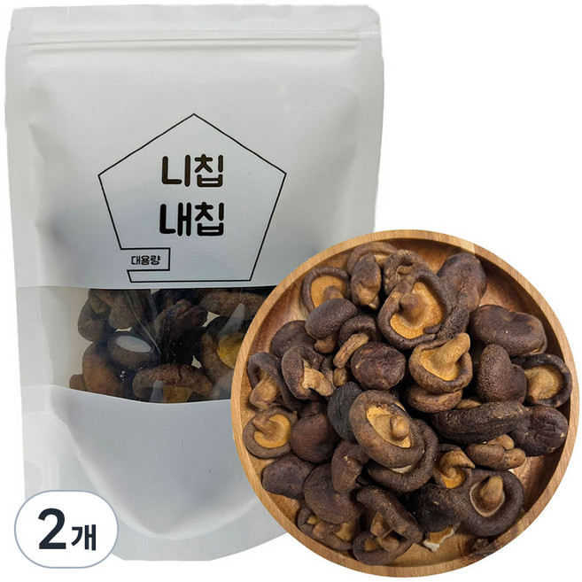 니칩내칩 통 표고버섯칩, 100g, 2개