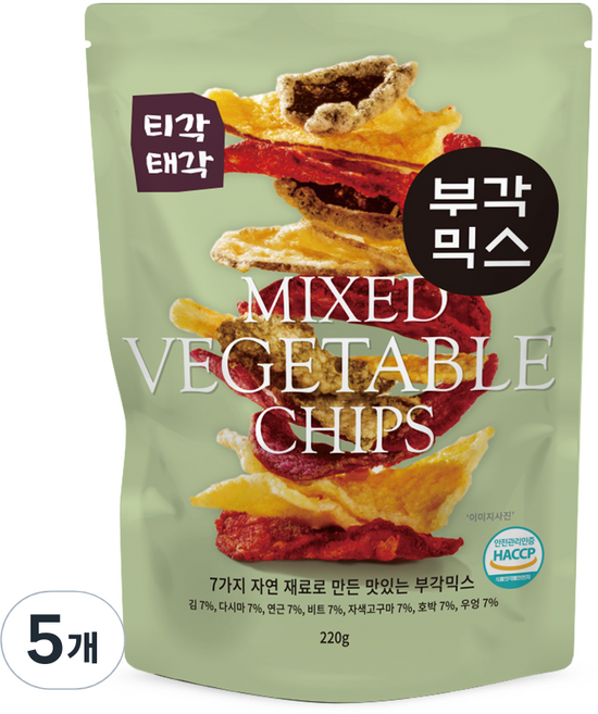 속초 티각태각 부각믹스, 220g, 5개