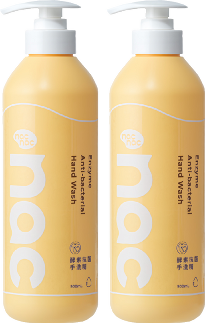 nac nac 酵素抗菌手洗精, 2個, 500ml